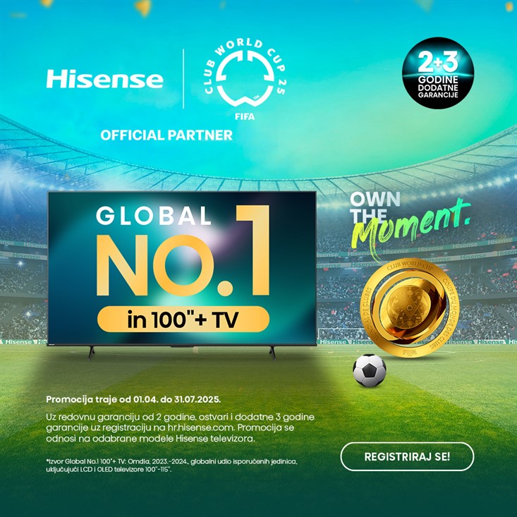Hisense TV 2+3 godine